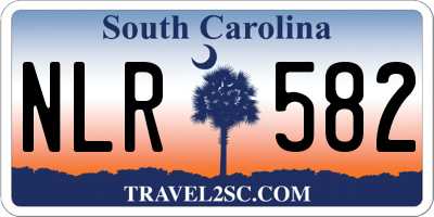 SC license plate NLR582