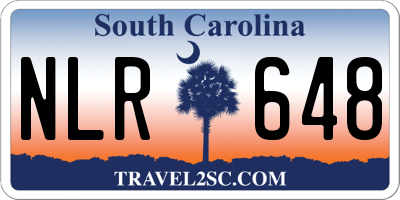 SC license plate NLR648