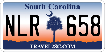SC license plate NLR658