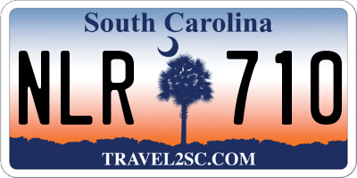 SC license plate NLR710