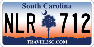 SC license plate NLR712