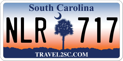 SC license plate NLR717