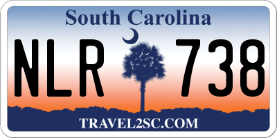 SC license plate NLR738