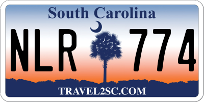 SC license plate NLR774