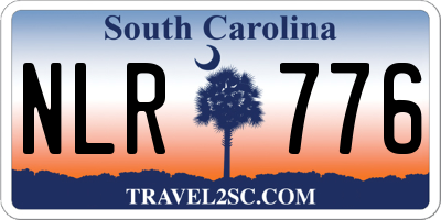 SC license plate NLR776