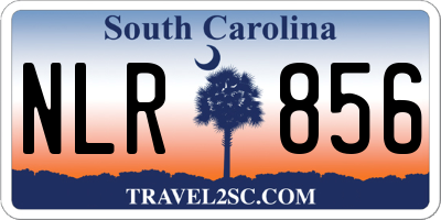 SC license plate NLR856
