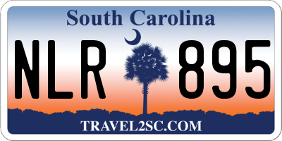 SC license plate NLR895
