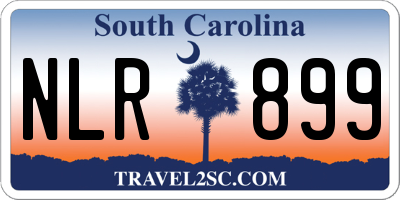 SC license plate NLR899