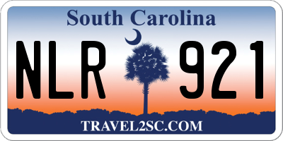 SC license plate NLR921