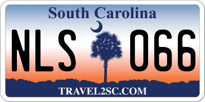 SC license plate NLS066