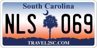 SC license plate NLS069