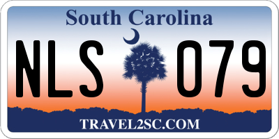 SC license plate NLS079