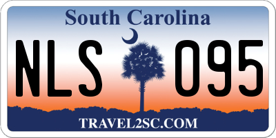 SC license plate NLS095