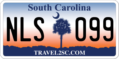 SC license plate NLS099