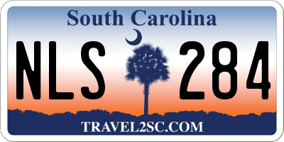 SC license plate NLS284