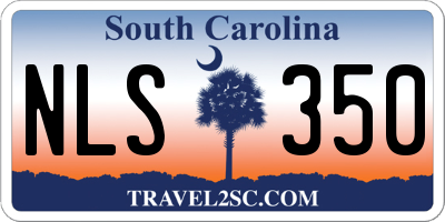 SC license plate NLS350