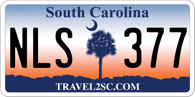 SC license plate NLS377