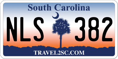 SC license plate NLS382