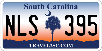 SC license plate NLS395