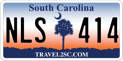 SC license plate NLS414
