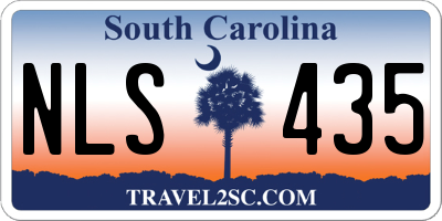 SC license plate NLS435
