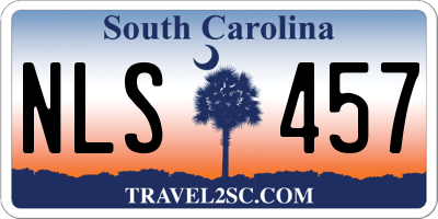 SC license plate NLS457