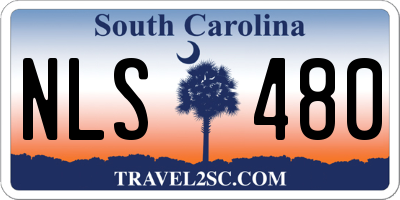 SC license plate NLS480
