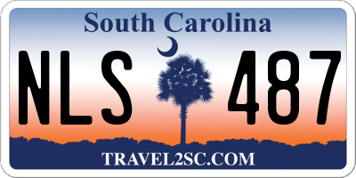 SC license plate NLS487