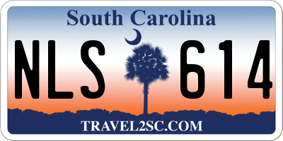 SC license plate NLS614
