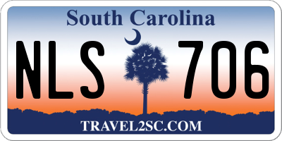 SC license plate NLS706