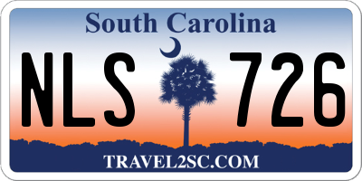 SC license plate NLS726