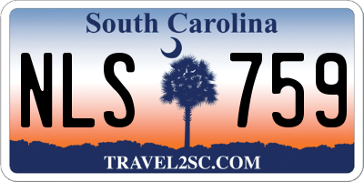 SC license plate NLS759