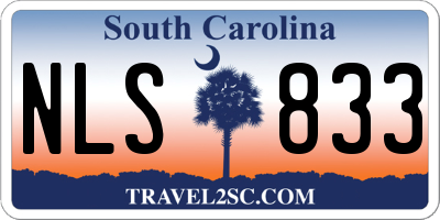 SC license plate NLS833