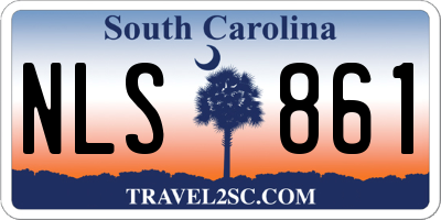 SC license plate NLS861