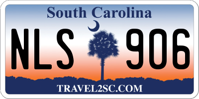 SC license plate NLS906