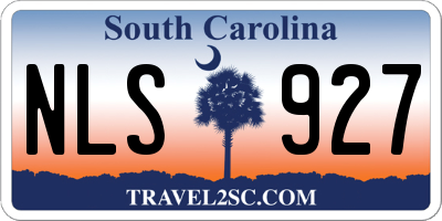 SC license plate NLS927