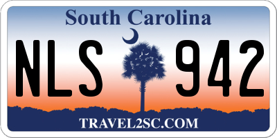 SC license plate NLS942