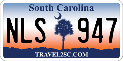 SC license plate NLS947