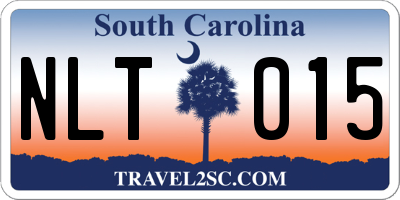 SC license plate NLT015