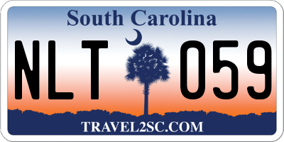 SC license plate NLT059