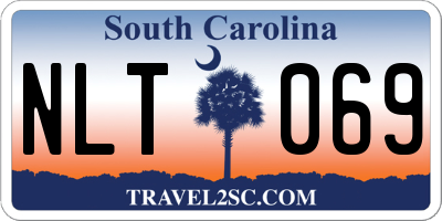 SC license plate NLT069