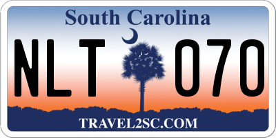 SC license plate NLT070