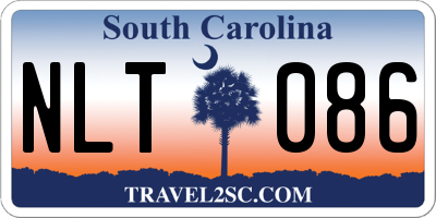 SC license plate NLT086