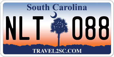 SC license plate NLT088