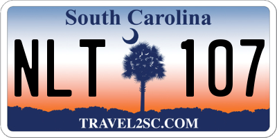 SC license plate NLT107