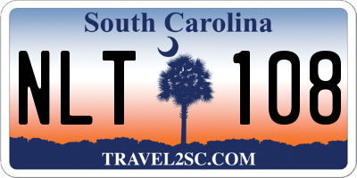 SC license plate NLT108