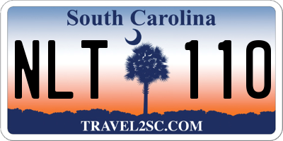 SC license plate NLT110