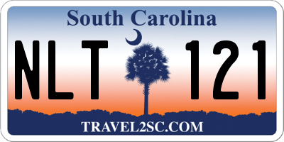 SC license plate NLT121