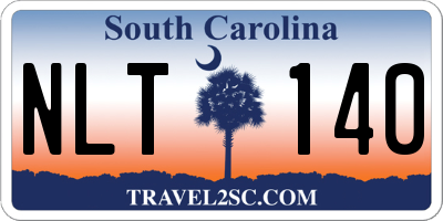 SC license plate NLT140