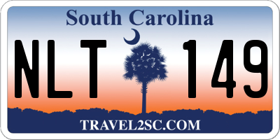 SC license plate NLT149